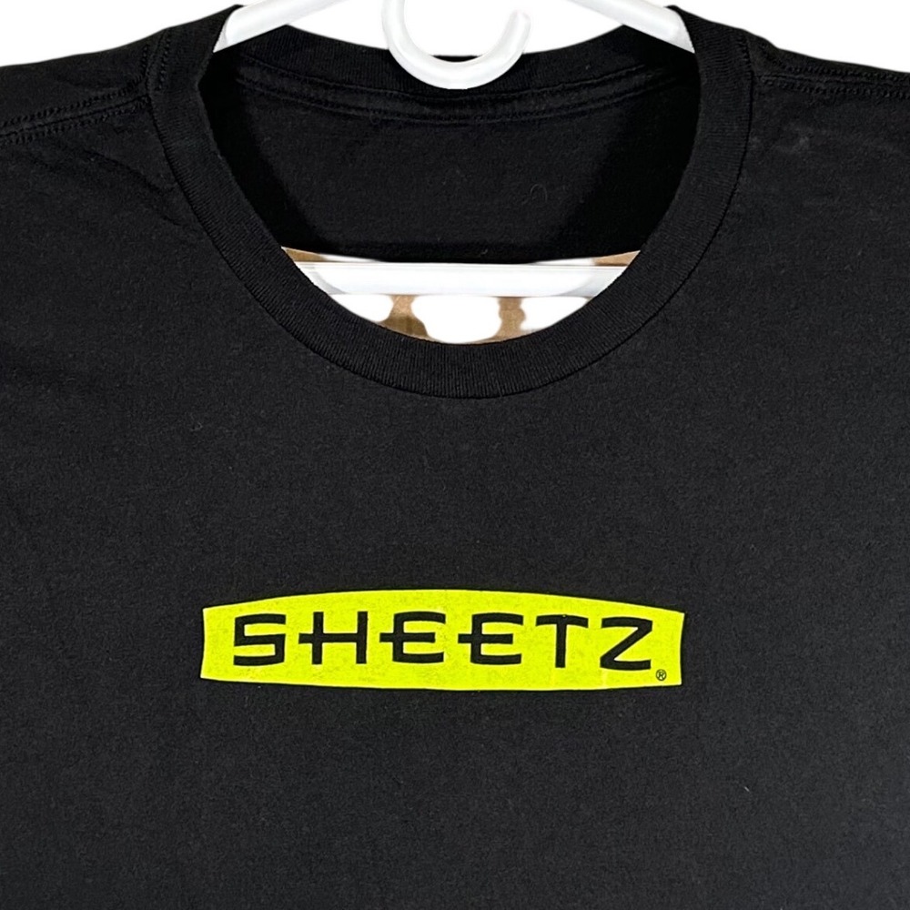Sheetz Insiderz Graphic T-Shirt Mens Black Yellow Logo Short Sleeve Employee